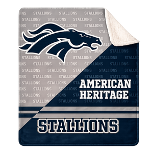 50 x 60 Sherpa Stallions Blanket