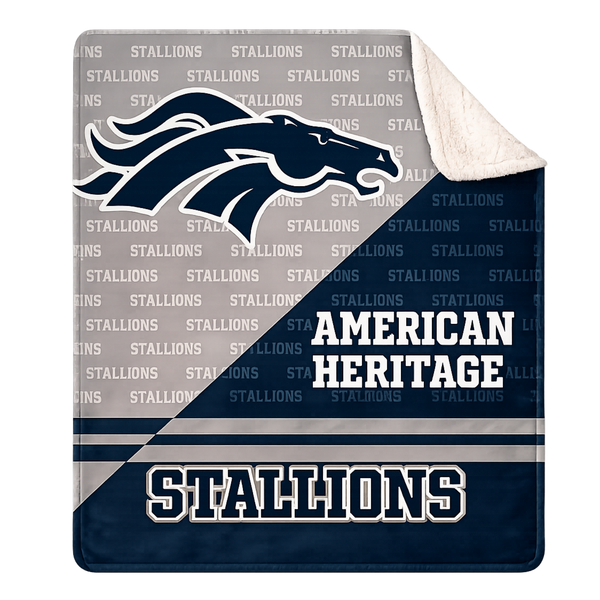 50 x 60 Sherpa Stallions Blanket